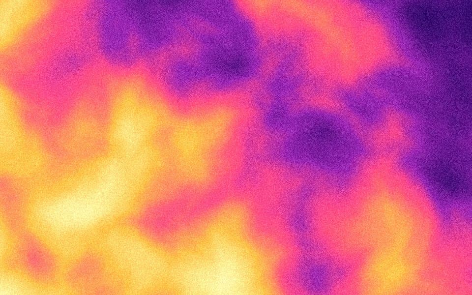 Sunset: violet dusk into coral and gold, clouds style