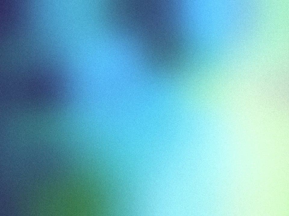 An inbox app window cropped at the corner over a navy gradient with green and mint glows