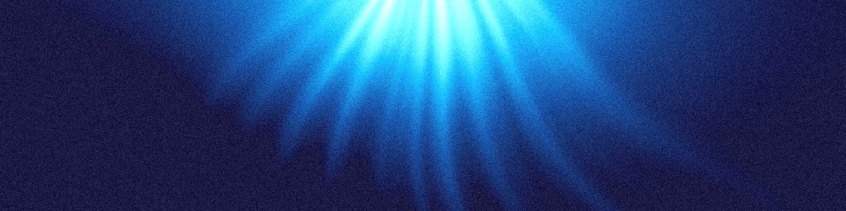 Abyss LinkedIn banner background: sunlight falling into deep blue water