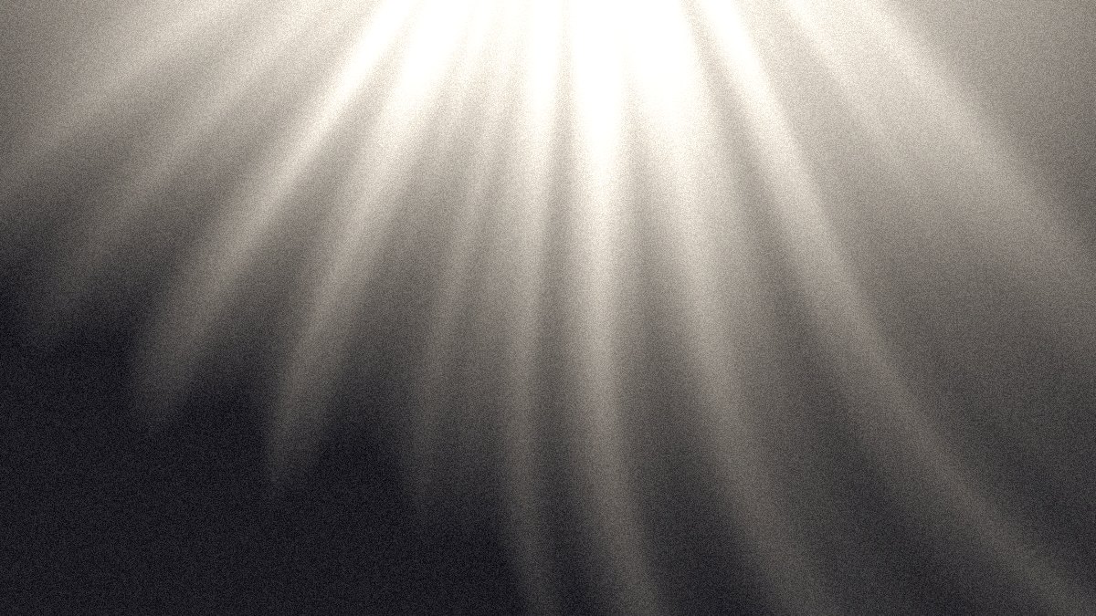 Spotlight presentation background: a white studio light through haze over charcoal