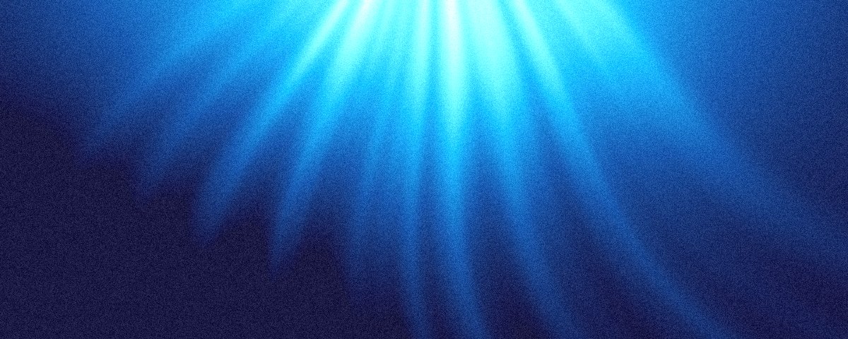 Abyss Twitch banner background: sunlight falling into deep blue water