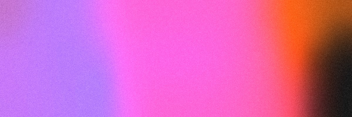 Ember Twitch panel background: orange, pink and violet glowing on near-black