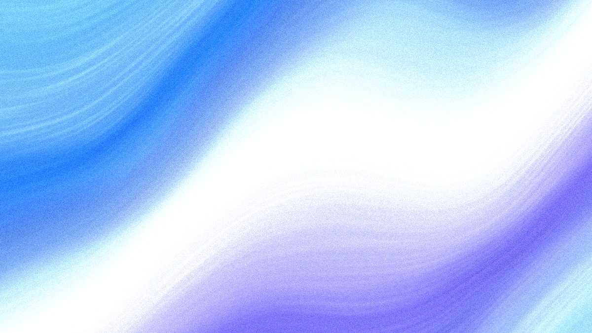 Ice Fiber website hero background: cobalt, sky blue and a white thread of light