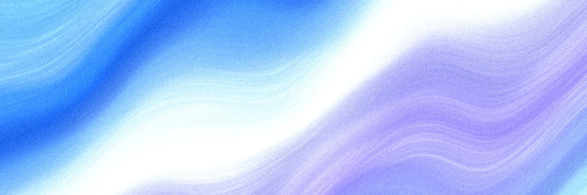 Ice Fiber X header background: cobalt, sky blue and a white thread of light