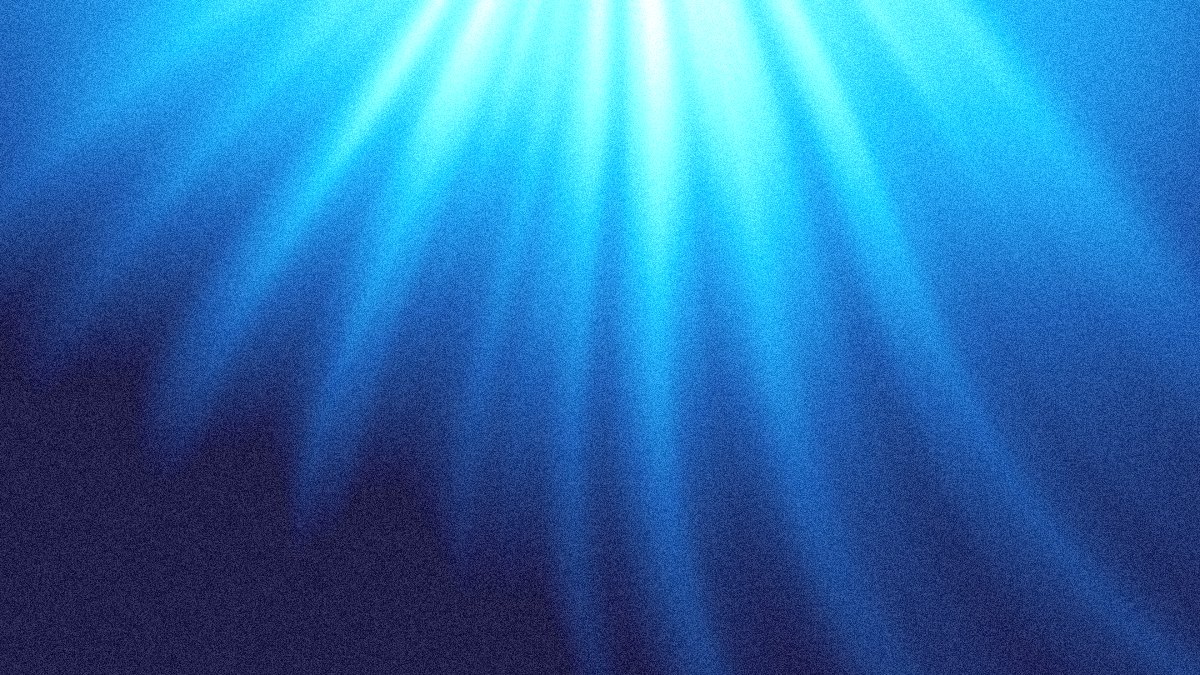 Abyss YouTube banner background: sunlight falling into deep blue water