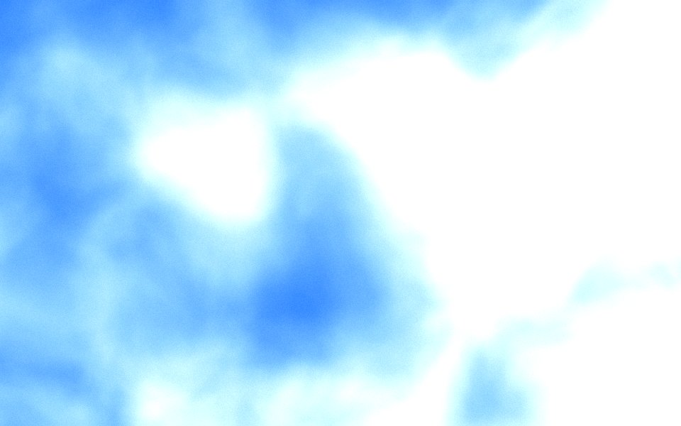 Blue Sky palette as blurry gradients