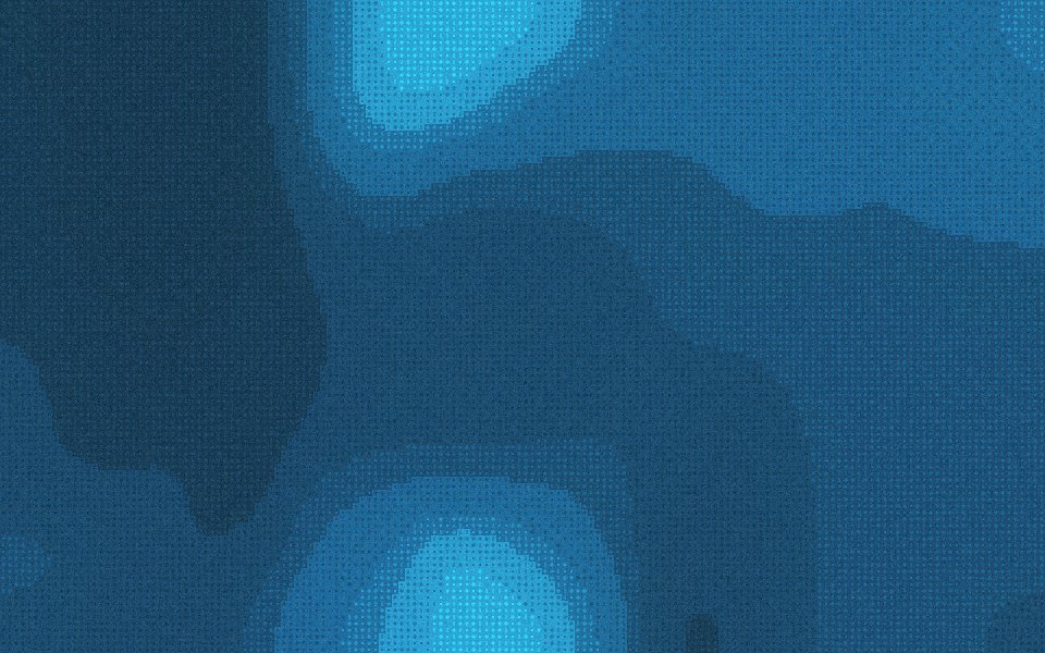 Deep Sea dithered background: navy, ocean blue and a teal glow