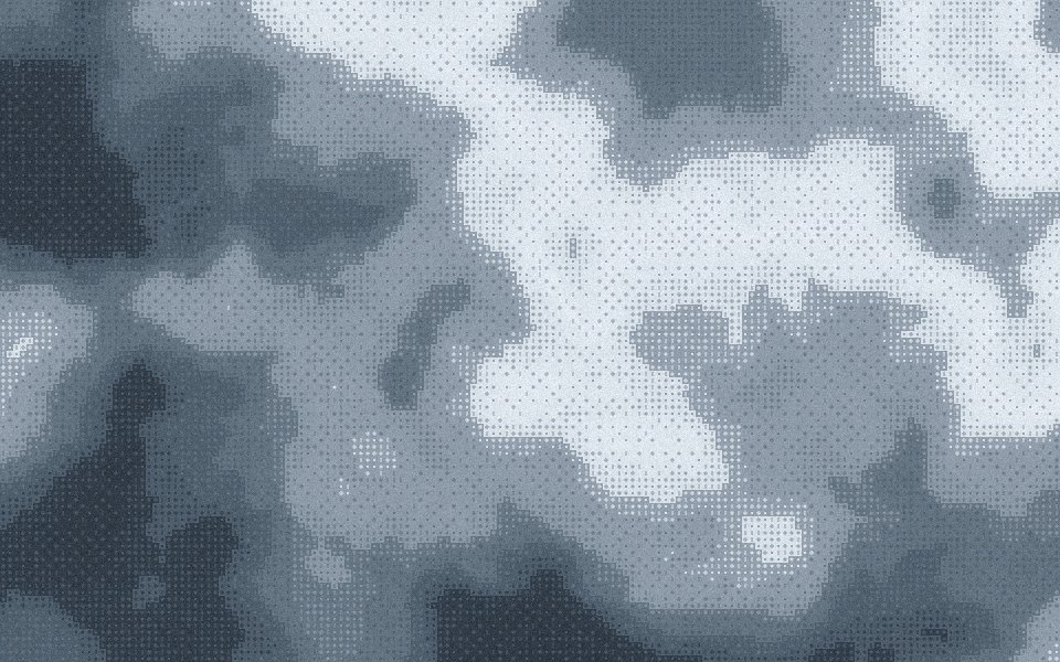 Storm dithered background: slate and silver storm front