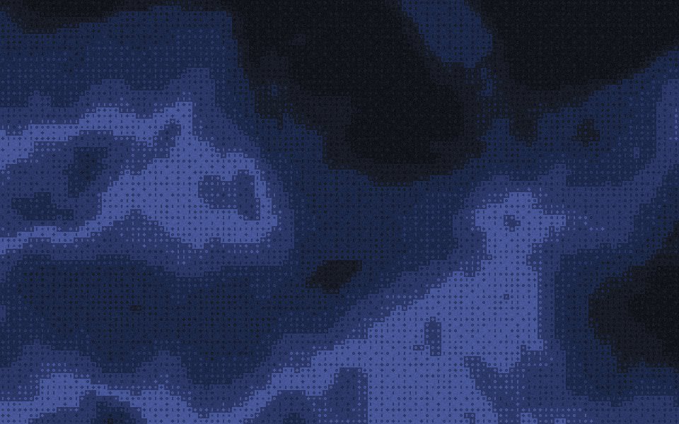 Midnight bayer dither: deep indigo night clouds
