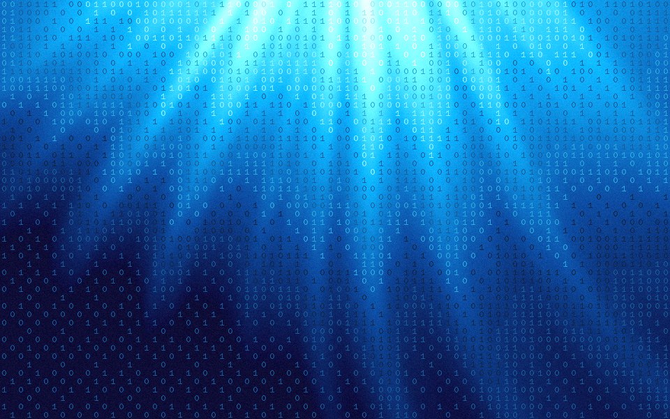 Abyss glyph dither: sunlight falling into deep blue water