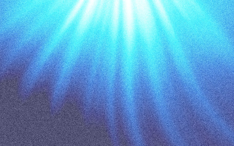 Abyss noise gradient: sunlight falling into deep blue water
