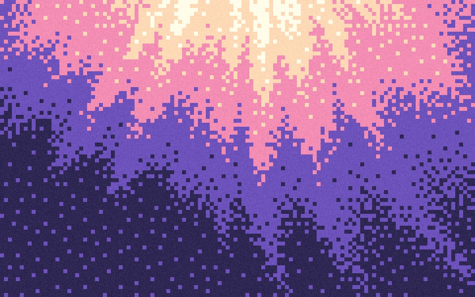 Daybreak palette as pixel wallpapers