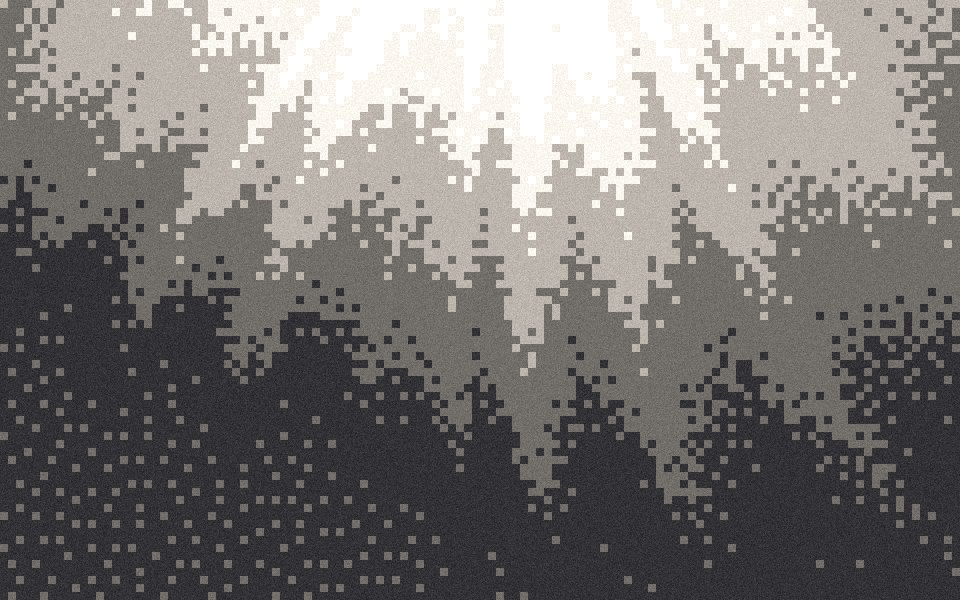 Spotlight pixel wallpaper: a white studio light through haze over charcoal