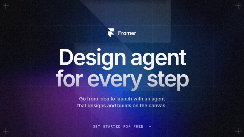 Framer hero slide poster, 1920 by 1080