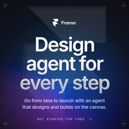 Framer square post poster, 1080 by 1080