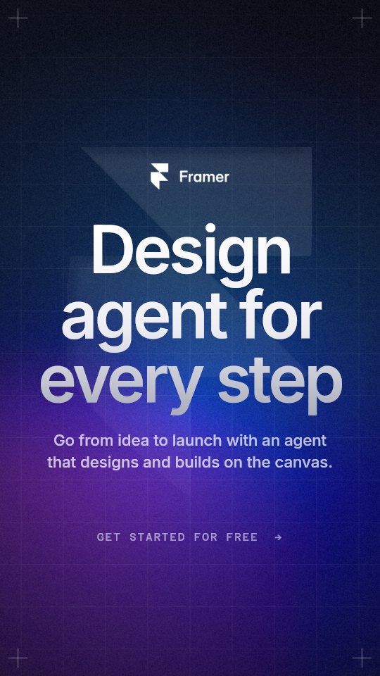 Framer story poster, 1080 by 1920