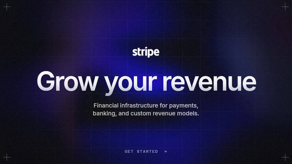 Stripe hero slide poster, 1920 by 1080